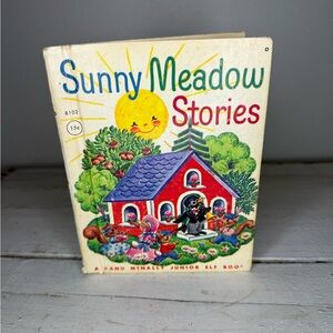 Vintage Sunny Meadow Stories Rand McNally Junior Elf Book 1963, David Cory EUC